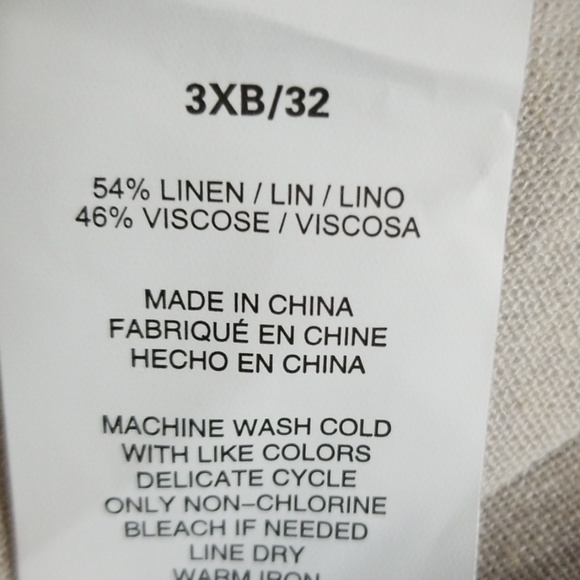 3X or 4X Linen pants - Picture 4 of 6